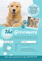 Dog Groomers 4" x 6" Flyers by Templatecloud 