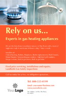 Gas Fitters 5.5" x 8.5" Flyers by Templatecloud 