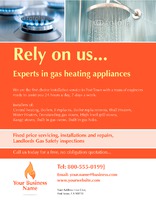Gas Fitters 8.5" x 11" Flyers by Templatecloud 
