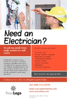 Electrical 5.5" x 8.5" Flyers by Templatecloud 