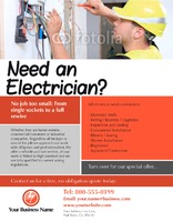 Electrical 8.5" x 11" Flyers by Templatecloud 