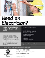 Electrical 8.5" x 11" Flyers by Templatecloud 