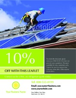 Solar Panels 8.5" x 11" Flyers by Templatecloud