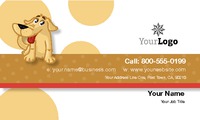 Pet Care 2" x 3.5" Business Cards by Templatecloud 