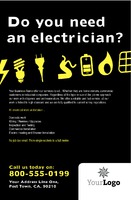 Electrical 5.5" x 8.5" Flyers by Templatecloud 