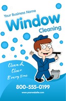 Window Cleaning 5.5" x 8.5" Flyers by Templatecloud 