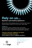 Gas Fitters 4" x 6" Flyers by Templatecloud 