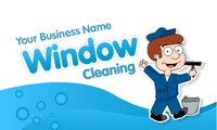Window Cleaning 2" x 3.5" Business Cards by Templatecloud 