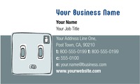 Electrician 2" x 3.5" Business Cards by Templatecloud 