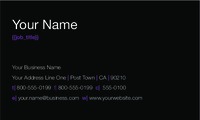 Night Club 2" x 3.5" Business Cards by Templatecloud