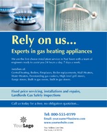 Gas Fitters 8.5" x 11" Flyers by Templatecloud 