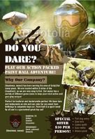 Paintball 4" x 6" Flyers by Templatecloud 
