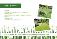 Lawn Maintenance 4" x 6"  by Templatecloud
