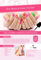 Salon 4" x 6" Postcards by Templatecloud 