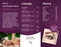 Massage 8.5" x 11" Brochures by Templatecloud