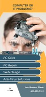 Computer Technicians 4" x 9" Rack Card by Templatecloud 