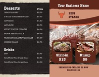 Restaurant 8.5" x 11" Brochures by Templatecloud 
