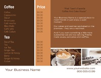 Cafe 8.5" x 11" Brochures by Templatecloud