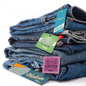 32PT Uncoated Black EDGE Hang Tags