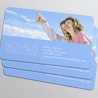 Business Card Punched Heavy Silk